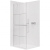 CERANO - Sprchová zástena Walk-in Onyx YL/P - 8 mm + polička/držiak na uteráky - chróm, industriálne sklo - 130x200 cm CERANO - Sprchová zástena Walk-in Onyx YL/P - 8 mm + polička/držiak na uteráky - chróm, industriálne sklo - 130x200 cm