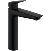 HANSGROHE Logis páková umývadlová batéria s odtokovou súpravou s tiahlom, výška výtoku 195 mm, matná čierna, 71090670 HANSGROHE Logis páková umývadlová batéria s odtokovou súpravou s tiahlom, výška výtoku 195 mm, matná čierna, 71090670