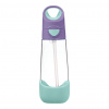 Fľaša na pitie so slamkou 600 ml - lilac pop Fľaša na pitie so slamkou 600 ml - lilac pop