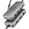 AXAGON multi USB-C hub 7in1 / HMC-CUB83X2 / 1x HDMI / 1x DP 8k / 30Hz / PD100W / 1xUSB-C / 2x USB-A / kábel 15cm AXAGON multi USB-C hub 7in1 / HMC-CUB83X2 / 1x HDMI / 1x DP 8k / 30Hz / PD100W / 1xUSB-C / 2x USB-A / kábel 15cm