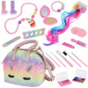 Súprava kozmetiky na líčenie a nechty Kufrík na make-up pre dievčatá Súprava kozmetiky na líčenie a nechty Kufrík na make-up pre dievčatá