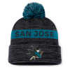 Fanatics Pánská zimní čepice San Jose Sharks NHL Authentic Pro Rink Beanie Cuff With POM Fanatics Pánská zimní čepice San Jose Sharks NHL Authentic Pro Rink Beanie Cuff With POM