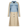 Desigual Kabátiky Trenchcoat CHAQ RIGA Béžová Desigual Kabátiky Trenchcoat CHAQ RIGA Béžová