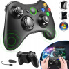 BEZDRÔTOVÝ OVLÁDAČ PRE KONZOLU XBOX 360 KONTROLER PC ČIERNY GAMEPAD 2.4 GHZ BEZDRÔTOVÝ OVLÁDAČ PRE KONZOLU XBOX 360 KONTROLER PC ČIERNY GAMEPAD 2.4 GHZ