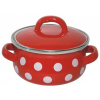 Metalac Červená bodka, Elegant s pokrievkou 12 cm, 0,8 l Metalac Červená bodka, Elegant s pokrievkou 12 cm, 0,8 l