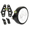 Kryt + Držiaky Predného LED Reflektora / Svetla 7 Palcový Motocykel Čierny Kryt + Držiaky Predného LED Reflektora / Svetla 7 Palcový Motocykel Čierny