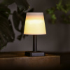 Solárna stolová lampa – biela – teplá biela LED – plast – 23 x 12 cm Solárna stolová lampa – biela – teplá biela LED – plast – 23 x 12 cm