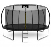 Aga SPORT EXCLUSIVE Trampolína 430 cm čierna + ochranná sieť + rebrík Aga SPORT EXCLUSIVE Trampolína 430 cm čierna + ochranná sieť + rebrík