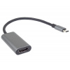 Převodník USB-C na HDMI 4K a FULL HD 1080p, kovové pouzdro Převodník USB-C na HDMI 4K a FULL HD 1080p, kovové pouzdro