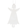 Drevený anjel na zavesenie biely 8 cm Drevený anjel na zavesenie biely 8 cm