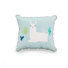 Modrý detský dekoratívny vankúš Pinio Llamas, 45 × 50 cm Modrý detský dekoratívny vankúš Pinio Llamas, 45 × 50 cm