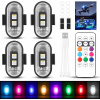 4 ks Bezdrôtová LED Stroboskopická Lampa Silné Biele Svetlo 8 Farieb + Diaľkové Ovládanie 4 ks Bezdrôtová LED Stroboskopická Lampa Silné Biele Svetlo 8 Farieb + Diaľkové Ovládanie