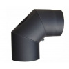 Dymové koleno Čierne Ø150mm 90° s cist. otvorom Dymové koleno Čierne Ø150mm 90° s cist. otvorom