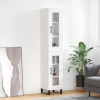 Vysoká skrinka biela 34,5x34x180 cm spracované drevo-ForU-3199449 Vysoká skrinka biela 34,5x34x180 cm spracované drevo-ForU-3199449
