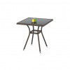 HALMAR Záhradný stôl MOBIL, čierna/tmavohnedá HALMAR Záhradný stôl MOBIL, čierna/tmavohnedá