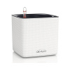 LECHUZA stolový kvetináč CUBE Farba 14 Biela | kvetináč so zavlažovacím systémom | vzhľad tkanej štruktúry | 14 x 14 x 13,5 cm | 13380 LECHUZA stolový kvetináč CUBE Farba 14 Biela | kvetináč so zavlažovacím systémom | vzhľad tkanej štruktúry | 14 x 14 x 13,5 cm | 13380