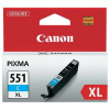 Canon originál ink CLI-551 XL C, 6444B001, cyan, 665str., 11ml, high capacity Canon originál ink CLI-551 XL C, 6444B001, cyan, 665str., 11ml, high capacity