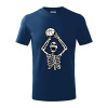 Basketbal kostra - Tričko detské bavlnené - 104-110cm / 3-4 roky ( Polnočná modrá ) Basketbal kostra - Tričko detské bavlnené - 104-110cm / 3-4 roky ( Polnočná modrá )
