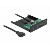 Predný panel 1 x USB Typ-C + 2 x USB Typ-A + slot pre SD kartu Delock 64058 Predný panel 1 x USB Typ-C + 2 x USB Typ-A + slot pre SD kartu Delock 64058
