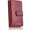 Peňaženka - Stevens Palled Prírodná koža červená 116 - Dámsky produkt (Stevens Dámska dámska kožená peňaženka veľká RFID)