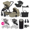 Petite&Mars Detský kočík 4v1 ICON XXL AIR + CYBEX Aton B2 i-Size - Mossy Green Petite&Mars Detský kočík 4v1 ICON XXL AIR + CYBEX Aton B2 i-Size - Mossy Green