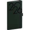 NOTIQUE Vreckový diár Ajax 2026, zelený, 9 x 15,5 cm NOTIQUE Vreckový diár Ajax 2026, zelený, 9 x 15,5 cm