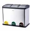Bergner PT-9338 Koš odpadkový pedálový na tříděný odpad 45 l nerez Bergner PT-9338 Koš odpadkový pedálový na tříděný odpad 45 l nerez