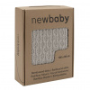 NEW BABY Bambusová pletená deka New Baby so vzorom 100 x 80 cm Light grey