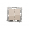 Kontakt Simon Vypínač č.7 dvojitý Simon54 PREMIUM/NATURE BS béžový DW7/2.01/X/41 Kontakt Simon Vypínač č.7 dvojitý Simon54 PREMIUM/NATURE BS béžový DW7/2.01/X/41