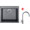 Sinks Cube 560 Titanium + Vitalia Sinks Cube 560 Titanium + Vitalia
