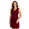 Nočná košeľa na dojčenie, bez rukávov, bordová L/XL Nočná košeľa na dojčenie, bez rukávov, bordová L/XL