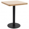 vidaXL Bistro stolík bledohnedý 60x60 cm MDF vidaXL Bistro stolík bledohnedý 60x60 cm MDF