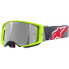 ALPINESTARS okuliare SUPERTECH CORP 2025, žltá fluo/červená, zrkadlové strieborné plexi ALPINESTARS okuliare SUPERTECH CORP 2025, žltá fluo/červená, zrkadlové strieborné plexi