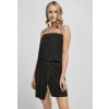 Women's short bandeau dress made of viscose black čierna L Urban Classics 4053838890769 Women's short bandeau dress made of viscose black čierna L Urban Classics 4053838890769