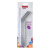 Toro Slamka ohnutá nerez 4 ks 21 cm s kefkou Toro Slamka ohnutá nerez 4 ks 21 cm s kefkou