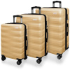 AVANCEA Sada cestovných kufrov DE27922 Gold SML 35l, 60l, 90l AVANCEA Sada cestovných kufrov DE27922 Gold SML 35l, 60l, 90l