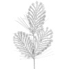 ArtFir Vianočná vetvička 74 | strieborná 50 x 20 cm ArtFir Vianočná vetvička 74 | strieborná 50 x 20 cm