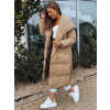 Dámsky dlhý kabát FAVI Farba Khaki DSTREET hnedá | kaki S DStreet 5904056313617 Dámsky dlhý kabát FAVI Farba Khaki DSTREET hnedá | kaki S DStreet 5904056313617
