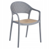 Stoličky KONDELA plast 1 sivá Stoličky KONDELA plast 1 sivá