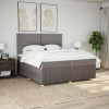 Box spring postel s matrací taupe 200x200 cm textil Hnědošedá 3294460 Box spring postel s matrací taupe 200x200 cm textil Hnědošedá 3294460