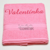 Vyšívaná Osuška s menom Valentínka Vyšívaná Osuška s menom Valentínka