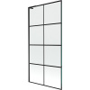 Mexen Next L, 1-krídlová vaňová zástena 90 x 150 cm, 6mm číre sklo-čierny vzor, čierny profil, 895-090-000-03-77-70 Mexen Next L, 1-krídlová vaňová zástena 90 x 150 cm, 6mm číre sklo-čierny vzor, čierny profil, 895-090-000-03-77-70