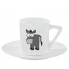 Espresso hrnček s podšálkou 100ml Oslík Espresso hrnček s podšálkou 100ml Oslík