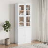 zahrada-XL Sklenená vitrína ALTA biela 77x35x186,5 cm masívna borovica 353950 zahrada-XL Sklenená vitrína ALTA biela 77x35x186,5 cm masívna borovica 353950