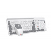 C-TECH klávesnice s myší WLKMC-05W, Bezdrátový set 2.4GHz, CZ, Bílá WLKMC-05W C-TECH klávesnice s myší WLKMC-05W, Bezdrátový set 2.4GHz, CZ, Bílá WLKMC-05W