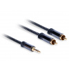 AQ PREMIUM PA42015 - 3,5 MM JACK - 2XRCA - 1.5m (Audio kábel 3,5mm Jack (M) - 2xRCA (M) stereo, 1,5m)