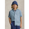 Polo Ralph Lauren Košeľa detská ľanová 323964585502 modrá 136-138 Polo Ralph Lauren Košeľa detská ľanová 323964585502 modrá 136-138