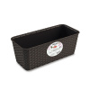 STEFANPLAST Samozavlažovací truhlík NATURAL 30x13x11 cm 2,4l moka hnedý STEFANPLAST Samozavlažovací truhlík NATURAL 30x13x11 cm 2,4l moka hnedý