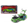 Jada Toys 253203007 Mitsubishi Eclipse 1995 Fast & Furious Brian tuningový model v mierke so spojlerom otváracími dverami kapotou a kufrom voľnobeh zelený 1:24 Jada Toys 253203007 Mitsubishi Eclipse 1995 Fast & Furious Brian tuningový model v mierke so spojlerom otváracími dverami kapotou a kufrom voľnobeh zelený 1:24