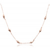 MINET Náhrdelník zo striebra s ružovým zlatom JMAN0565RN48 MINET Náhrdelník zo striebra s ružovým zlatom JMAN0565RN48